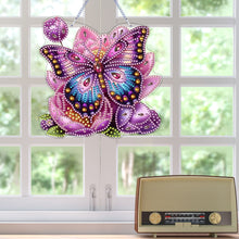 Load image into Gallery viewer, Butterfly Diamond Painting Art Pendant Acrylic Diamond Drawing Hanging Ornament
