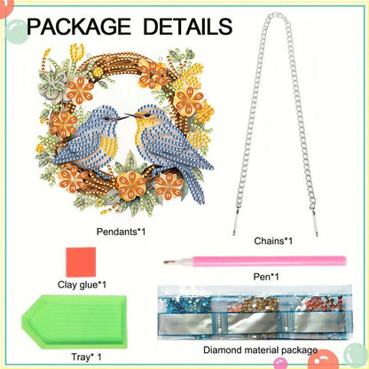 Animal Diamond Painting Art Pendant Colorful Acrylic Crystal Painting Ornaments