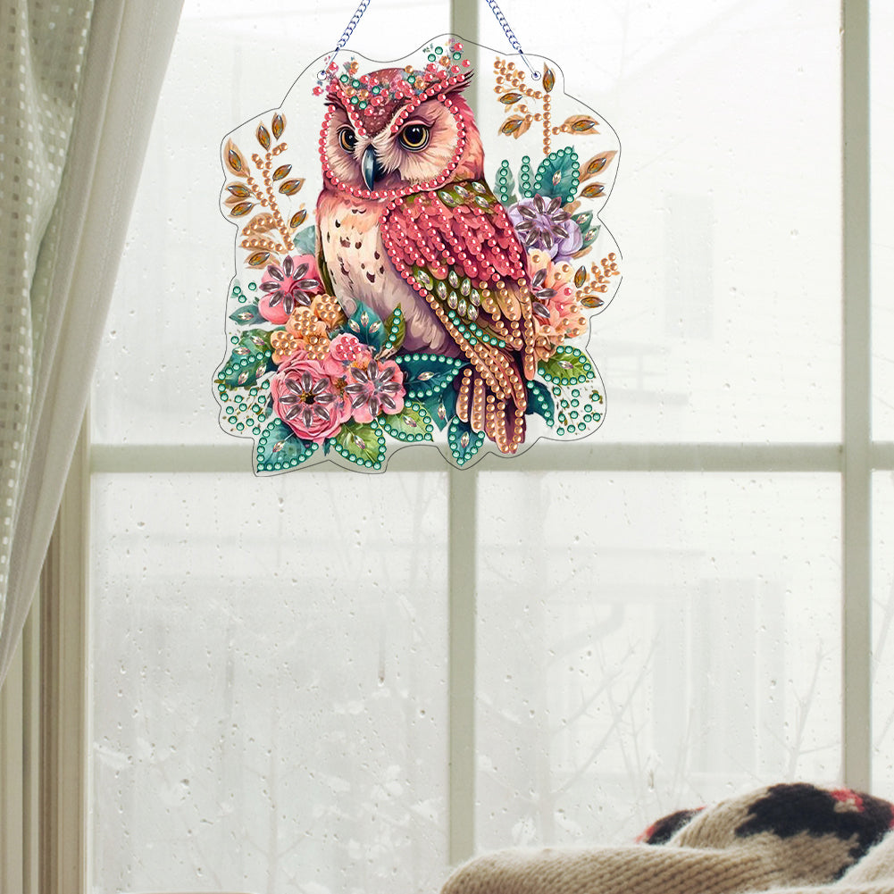 Animal Diamond Painting Art Pendant Colorful Acrylic Crystal Painting Ornaments