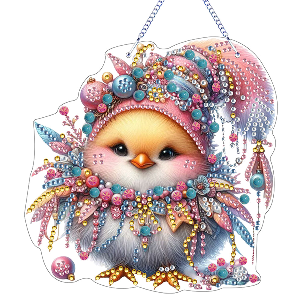 Animal Diamond Painting Art Pendant Colorful Acrylic Crystal Painting Ornaments