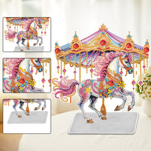 Load image into Gallery viewer, Carousel Special Shaped Diamond Painting Desktop Decorations for Adults Beginner
