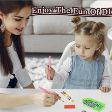 Load image into Gallery viewer, 6 Pairs Double Sided Teacher Diamond Painting Earrings Mosaic Drill Earring Kits
