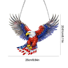 Load image into Gallery viewer, Eagle Diamond Art Hanging Pendant Diamond Painting Home Decor for Window Decor
