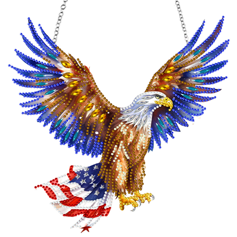 Eagle Diamond Art Hanging Pendant Diamond Painting Home Decor for Window Decor