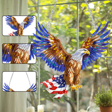 Load image into Gallery viewer, Eagle Diamond Art Hanging Pendant Diamond Painting Home Decor for Window Decor
