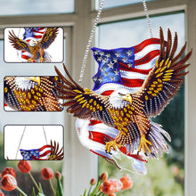 Load image into Gallery viewer, Eagle Diamond Art Hanging Pendant Diamond Painting Home Decor for Window Decor
