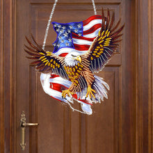 Load image into Gallery viewer, Eagle Diamond Art Hanging Pendant Diamond Painting Home Decor for Window Decor
