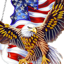 Load image into Gallery viewer, Eagle Diamond Art Hanging Pendant Diamond Painting Home Decor for Window Decor
