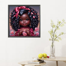 Load image into Gallery viewer, Diamond Painting - Full Round - black girl (30*30CM)
