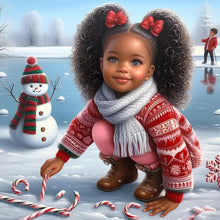 Load image into Gallery viewer, Diamond Painting - Full Round - black girl (30*30CM)

