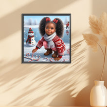 Load image into Gallery viewer, Diamond Painting - Full Round - black girl (30*30CM)
