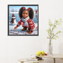 Load image into Gallery viewer, Diamond Painting - Full Round - black girl (30*30CM)
