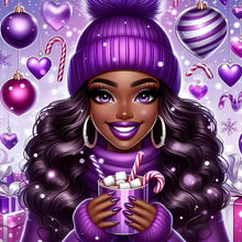 Load image into Gallery viewer, Diamond Painting - Full Round - black girl (30*30CM)
