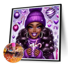 Load image into Gallery viewer, Diamond Painting - Full Round - black girl (30*30CM)

