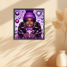 Load image into Gallery viewer, Diamond Painting - Full Round - black girl (30*30CM)
