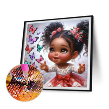 Load image into Gallery viewer, Diamond Painting - Full Round - black girl (30*30CM)
