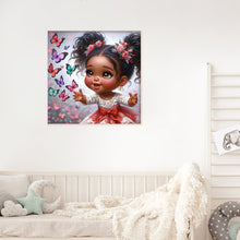 Load image into Gallery viewer, Diamond Painting - Full Round - black girl (30*30CM)
