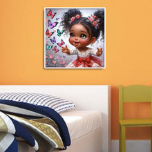 Load image into Gallery viewer, Diamond Painting - Full Round - black girl (30*30CM)
