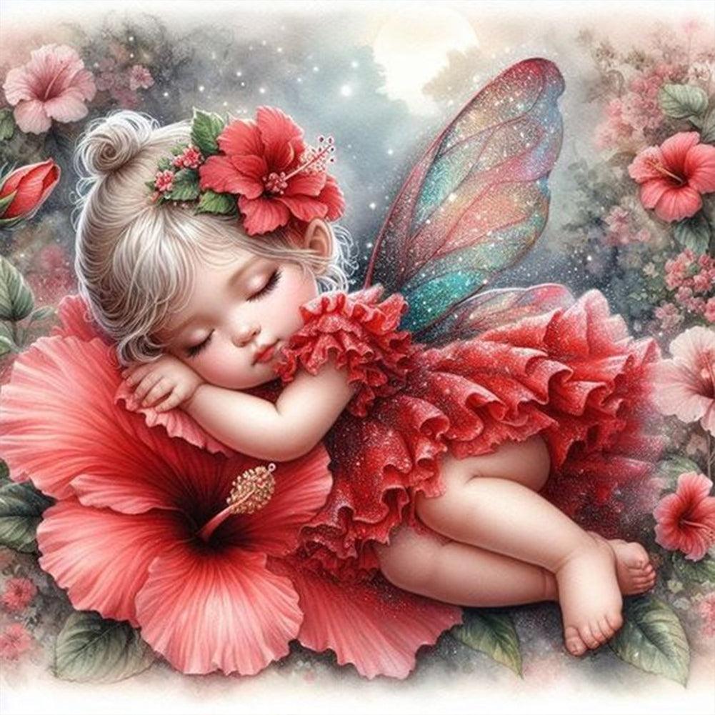 Diamond Painting - Full Round - Flower Fairy (40*40CM)