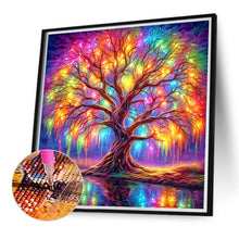 Load image into Gallery viewer, Diamond Painting - Full Round - colorful tree of life (40*40CM)
