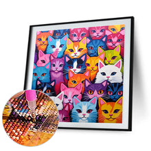 Load image into Gallery viewer, Diamond Painting - Full Round - Colorful cats (30*30CM)

