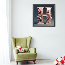 Load image into Gallery viewer, Diamond Painting - Full Round - Letter H (40*40CM)
