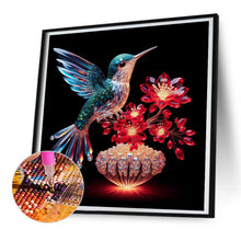 Load image into Gallery viewer, Diamond Painting - Full Round - Bird holding flower in mouth (30*30CM)
