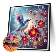 Load image into Gallery viewer, Diamond Painting - Full Round - Bird holding flower in mouth (30*30CM)
