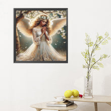 Load image into Gallery viewer, Diamond Painting - Full Round - praying angel girl (30*30CM)
