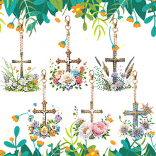 Load image into Gallery viewer, 5/6Pcs Special Shape Double Sided Diamond Painting Keychain for Beginners Adults
