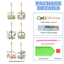 Load image into Gallery viewer, 5/6Pcs Special Shape Double Sided Diamond Painting Keychain for Beginners Adults
