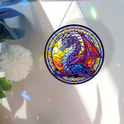 Pterosaur Diamond Painting Art Pendant Acrylic Diamond Drawing Hanging Ornament