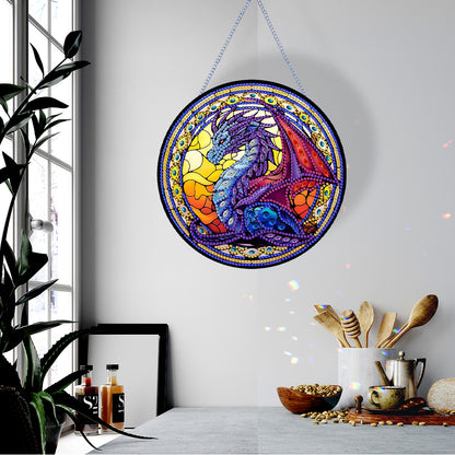 Pterosaur Diamond Painting Art Pendant Acrylic Diamond Drawing Hanging Ornament