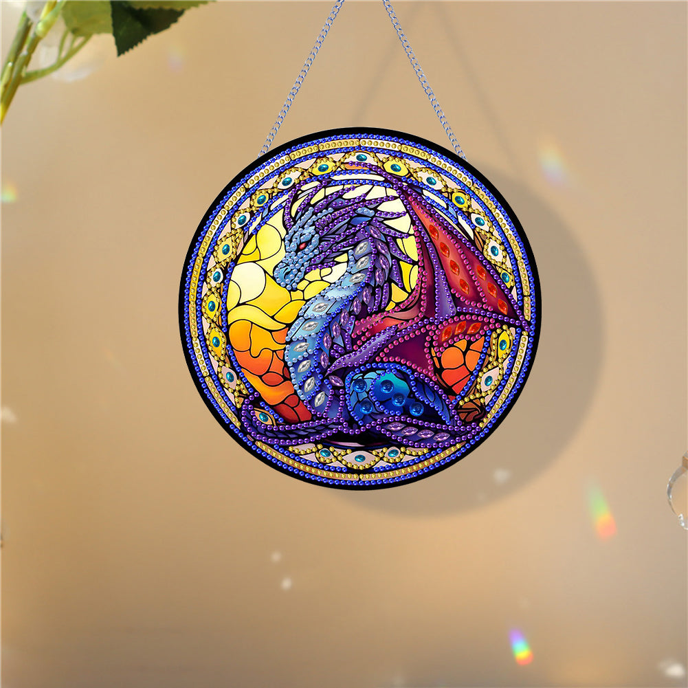 Pterosaur Diamond Painting Art Pendant Acrylic Diamond Drawing Hanging Ornament