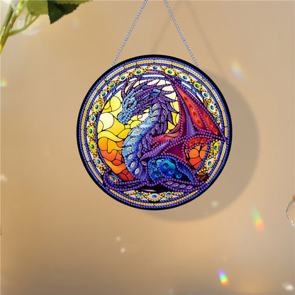 Pterosaur Diamond Painting Art Pendant Acrylic Diamond Drawing Hanging Ornament