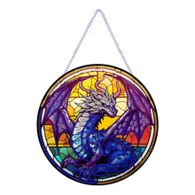 Load image into Gallery viewer, Pterosaur Diamond Painting Art Pendant Acrylic Diamond Drawing Hanging Ornament
