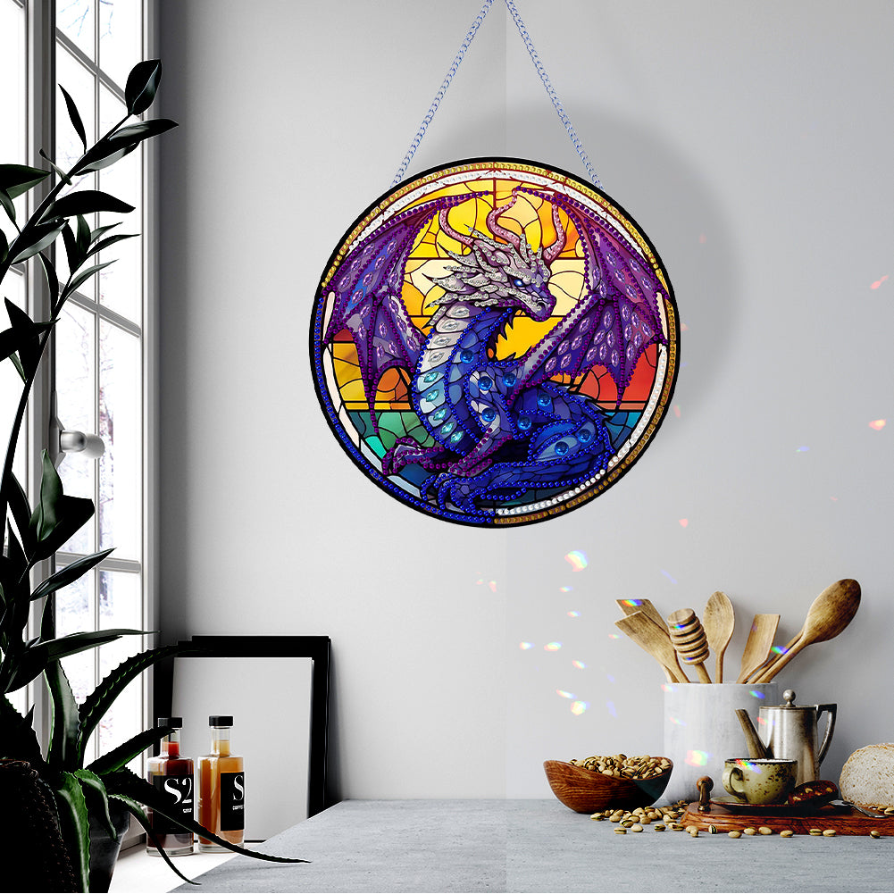 Pterosaur Diamond Painting Art Pendant Acrylic Diamond Drawing Hanging Ornament