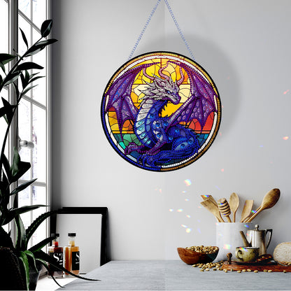 Pterosaur Diamond Painting Art Pendant Acrylic Diamond Drawing Hanging Ornament