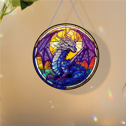 Pterosaur Diamond Painting Art Pendant Acrylic Diamond Drawing Hanging Ornament