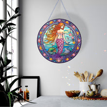 Load image into Gallery viewer, Mermaid Diamond Painting Art Pendant Acrylic Diamond Drawing Hanging Ornament
