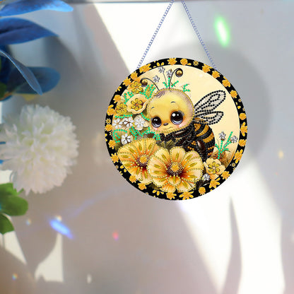 Bee Diamond Painting Art Pendant Animal Acrylic Diamond Drawing Hanging Ornament