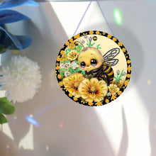 Load image into Gallery viewer, Bee Diamond Painting Art Pendant Animal Acrylic Diamond Drawing Hanging Ornament
