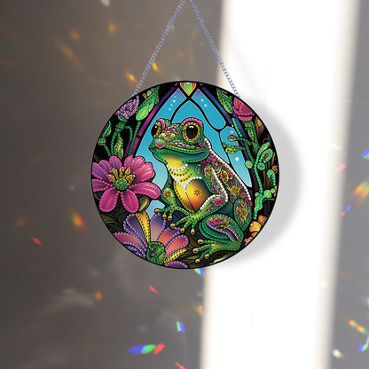 Frog Diamond Painting Art Pendant Animal Acrylic Diamond Painting Hanging Decor