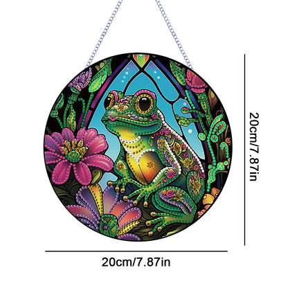 Frog Diamond Painting Art Pendant Animal Acrylic Diamond Painting Hanging Decor