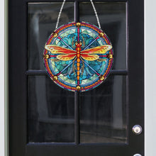 Load image into Gallery viewer, Dragonfly Diamond Painting Art Pendant Colorful Diamond Drawing Hanging Ornament

