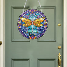 Load image into Gallery viewer, Dragonfly Diamond Painting Art Pendant Colorful Diamond Drawing Hanging Ornament
