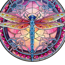 Load image into Gallery viewer, Dragonfly Diamond Painting Art Pendant Colorful Diamond Drawing Hanging Ornament

