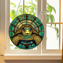 Load image into Gallery viewer, Sea Turtle Diamond Painting Hanging Pendant Home Windows Decor for Kid DIY Craft
