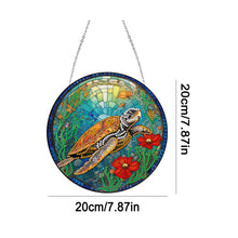 Load image into Gallery viewer, Sea Turtle Diamond Painting Hanging Pendant Home Windows Decor for Kid DIY Craft
