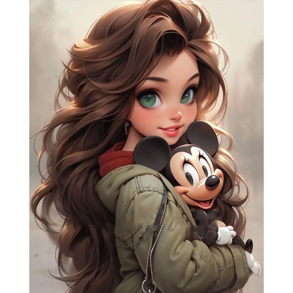 Diamond Painting - Full Round - girl (40*50CM)